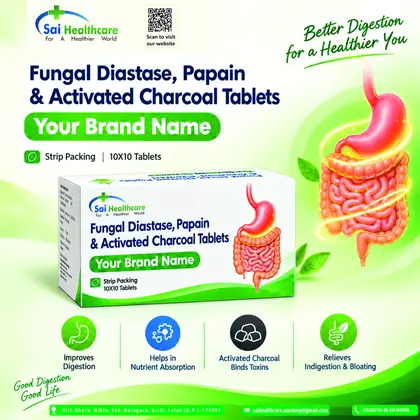 Fungal Diastase, Papain & Activated Charcoal